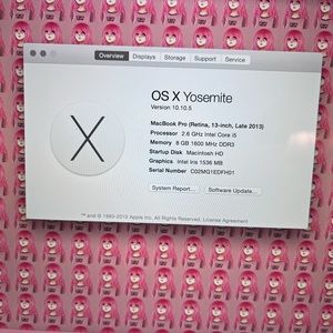 MacBook Pro 13” late 2013